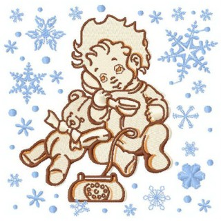 Baby's call 2 embroidery design - Embroidery Design