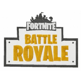 Fortnite Battle Royale logo embroidery design - Embroidery Design