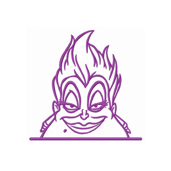 Ursula watching you embroidery design - Embroidery Design