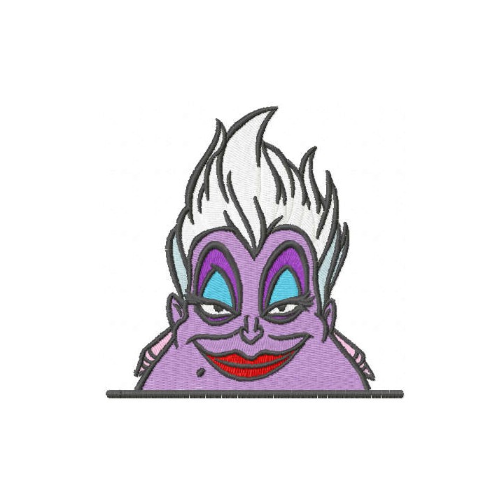 Happy Ursula embroidery design - Embroidery Design
