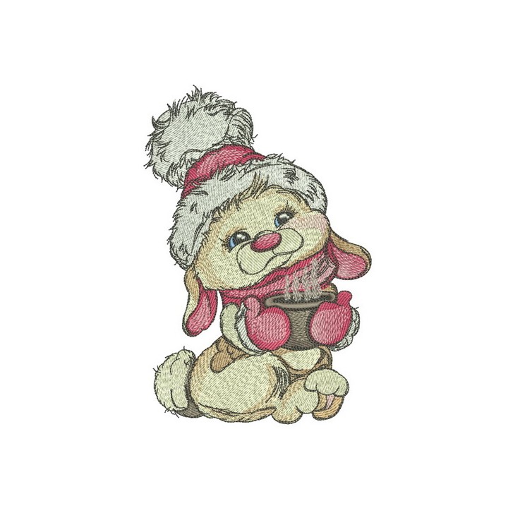 Cocoa for bunny 2 embroidery design - Embroidery Design