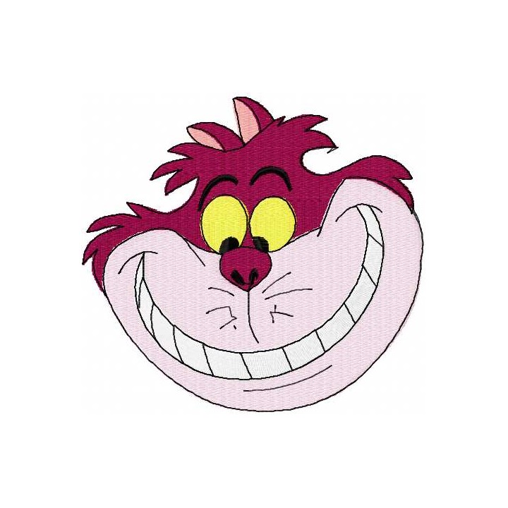 Cheshire Cat 16 embroidery design - Embroidery Design