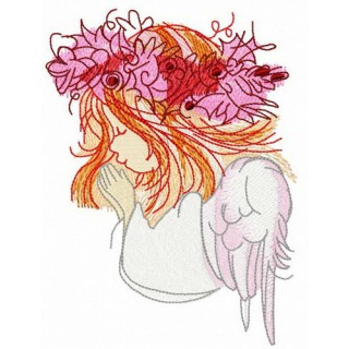 Prayer embroidery design - Embroidery Design