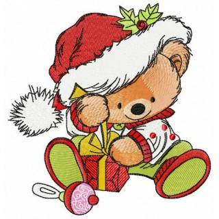 My first Christmas present embroidery design - Embroidery Design
