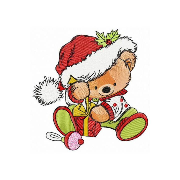 My first Christmas present embroidery design - Embroidery Design