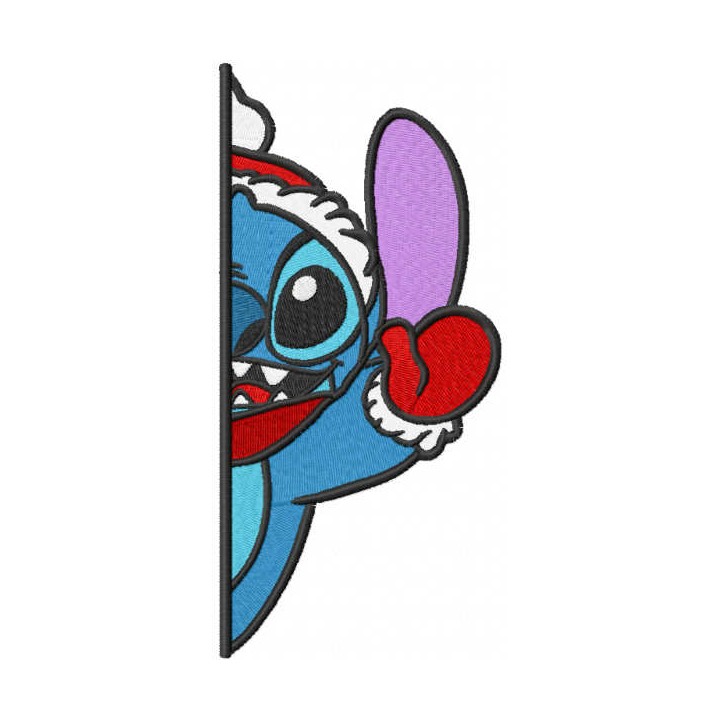 Christmas Stitch outside the door embroidery design - Embroidery Design