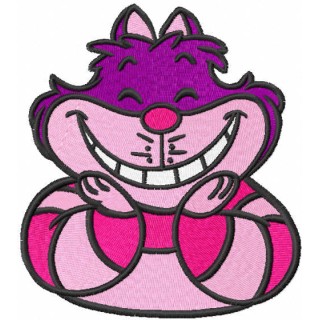Cheshire smile embroidery design - Embroidery Design