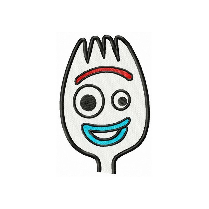 Hello Forky embroidery design - Embroidery Design