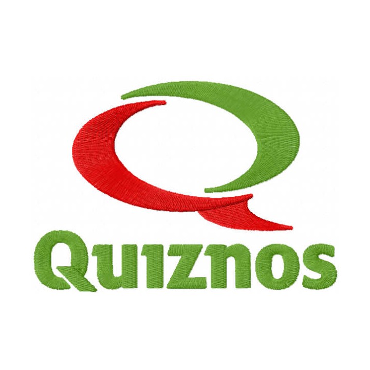 Quiznos logo embroidery design - Embroidery Design