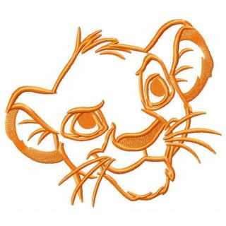 Simba's muzzle embroidery design - Embroidery Design