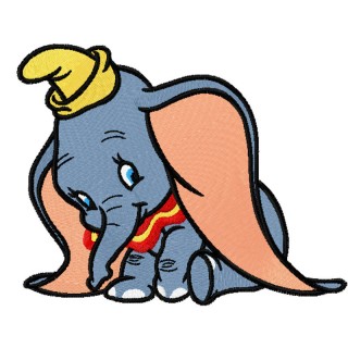 Jumbo Jr. embroidery design - Embroidery Design