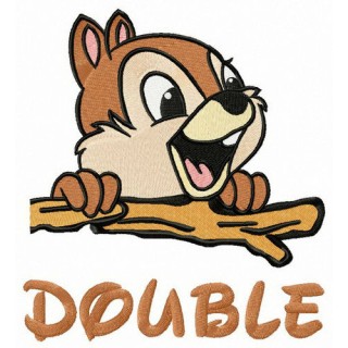 Double happiness embroidery design - Embroidery Design