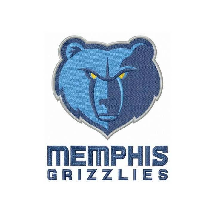 Memphis Grizzlies logo embroidery design - Embroidery Design