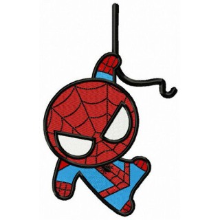 Spiderman hangs on rope embroidery design - Embroidery Design