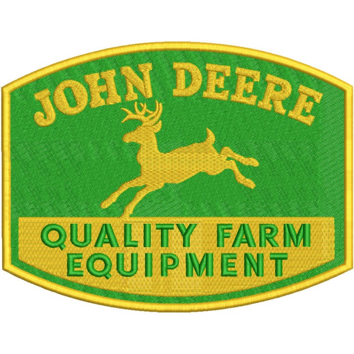 John Deere quality farm equipment embroidery design - Embroidery Design