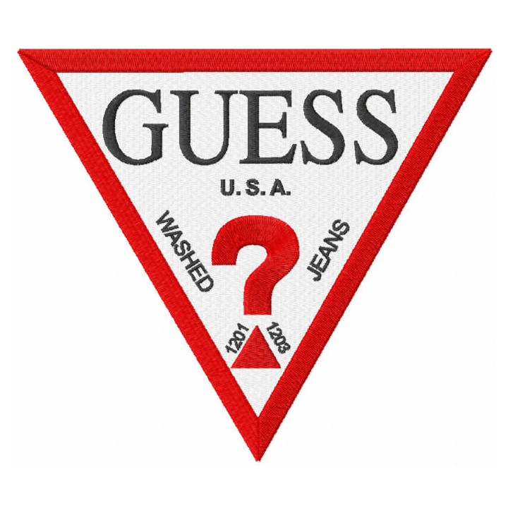 Guess jeans logo embroidery design - Embroidery Design
