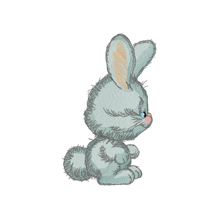 Small cute bunny embroidery design - Embroidery Design