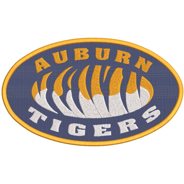 Auburn university alternative oval logo embroidery design - Embroidery Design