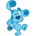 Dancing Blue Puppy Stitching Pattern for Kids
