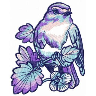 Nightingale embroidery design - Embroidery Design