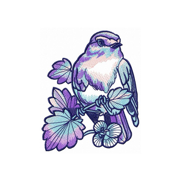 Nightingale embroidery design - Embroidery Design