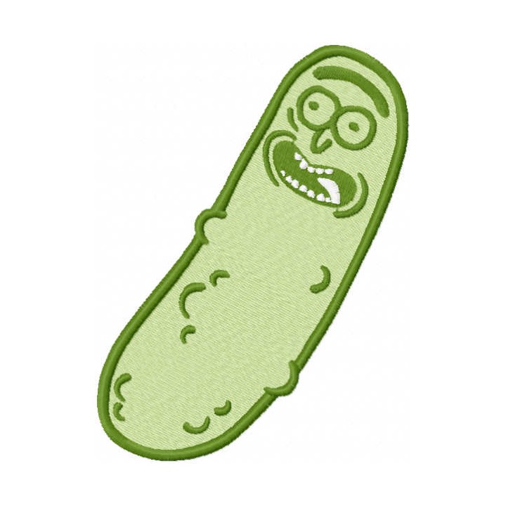 Pickle Rick embroidery design - Embroidery Design