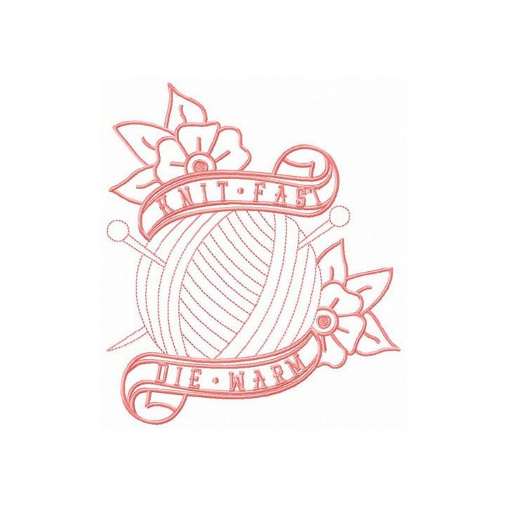 Ball of yarn embroidery design - Embroidery Design