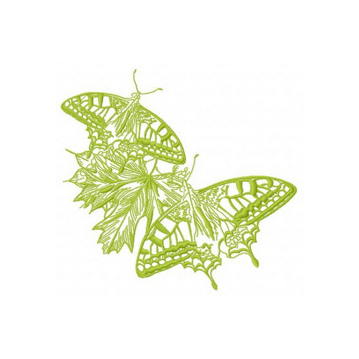 Autumn butterflies 4 embroidery design - Embroidery Design