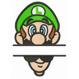 Luigi monogram embroidery design - Embroidery Design