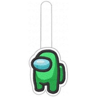 Snap tab among us  embroidery design - Embroidery Design