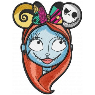 Sally mickey ears embroidery design - Embroidery Design