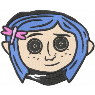 Coraline Button Eyes embroidery design - Embroidery Design