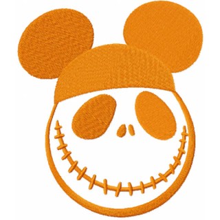 Mickey hat skellington embroidery design - Embroidery Design