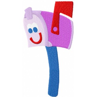 Blues mailbox  embroidery design - Embroidery Design