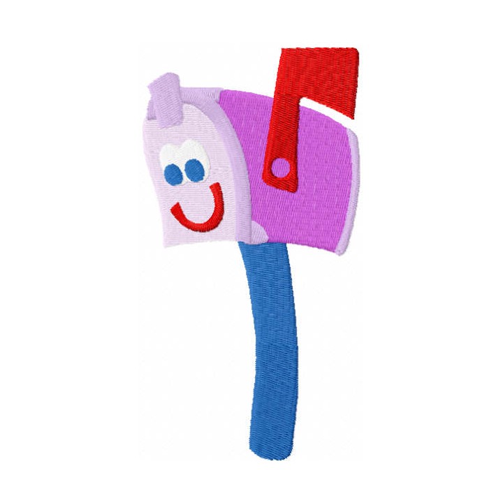 Blues mailbox  embroidery design - Embroidery Design