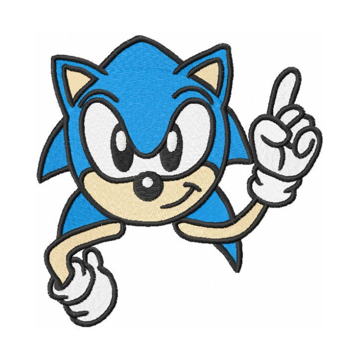 I'am Sonic embroidery design - Embroidery Design