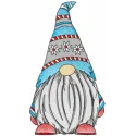 Dwarf knitted hat embroidery design preview showing detailed stitching pattern
