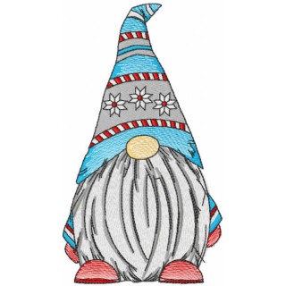 Dwarf knitted hat embroidery design - Embroidery Design