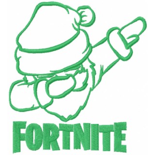 Fortnite Santa embroidery design - Embroidery Design