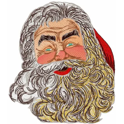 Santa time embroidery design featuring festive holiday imagery ready to stitch