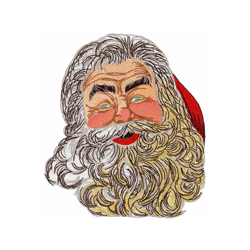 Santa time embroidery design featuring festive holiday imagery ready to stitch
