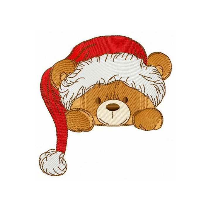 Christmas Eve for teddy bear embroidery design - Embroidery Design