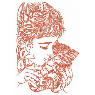 Fluffy treasure embroidery design - Embroidery Design