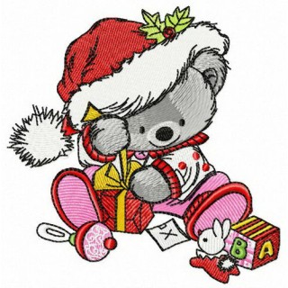 Morning after Christmas embroidery design - Embroidery Design