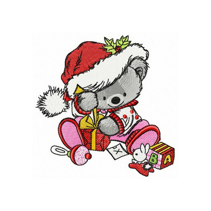 Morning after Christmas embroidery design - Embroidery Design