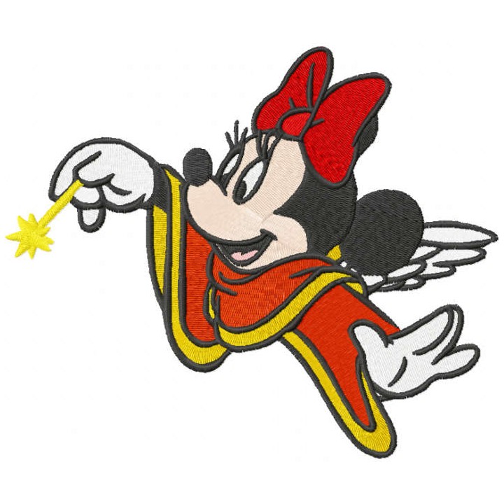 Minnie mouse angel embroidery design - Embroidery Design