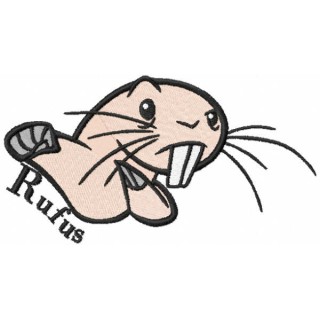 Rufus fight embroidery design - Embroidery Design