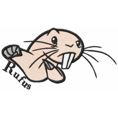 Rufus fight embroidery design - Embroidery Design