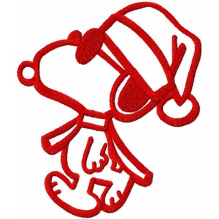 Walking Christmas embroidery design - Embroidery Design