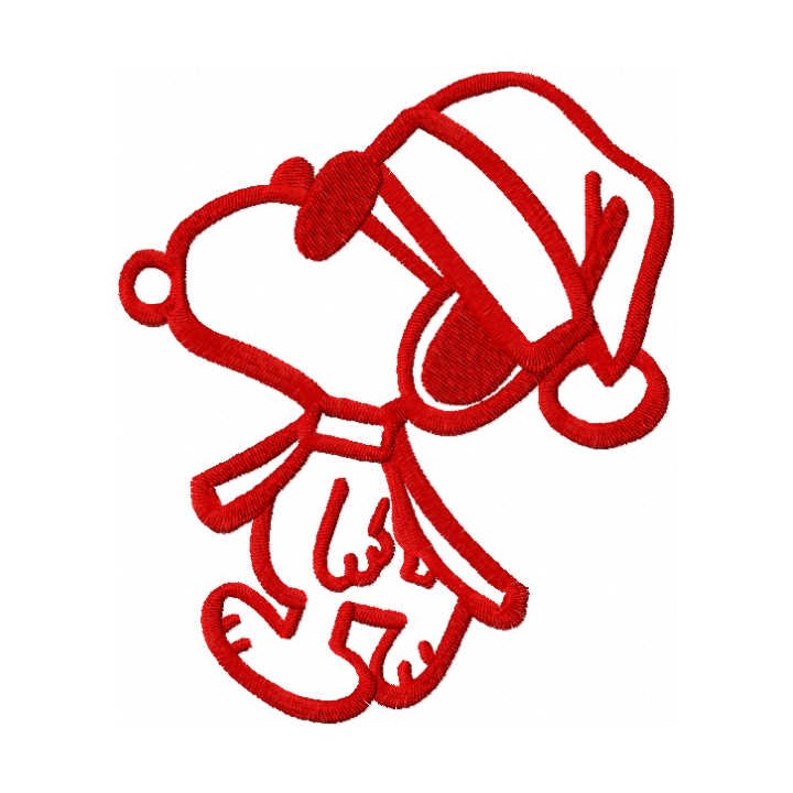 Walking Christmas embroidery design - Embroidery Design